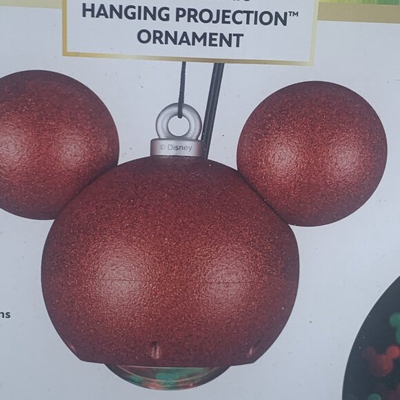 Disney Magic Holiday Mickey Mouse MotionMosaic Hanging Projection Ornament 9 “ - Picture 3 of 7